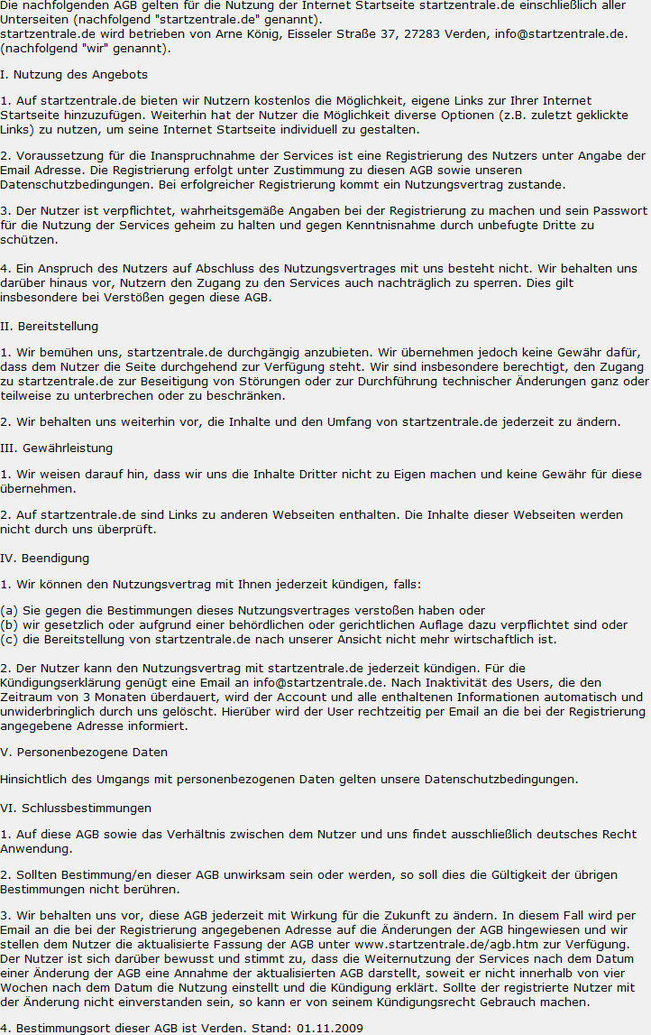 Startzentrale De Die Startseite Ins Internet